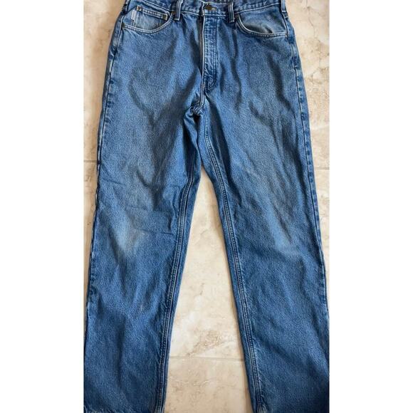 Carhartt vintage 34x34 relaxed fit jeans RN 14806 union workwear pants flawed - Picture 1 of 7